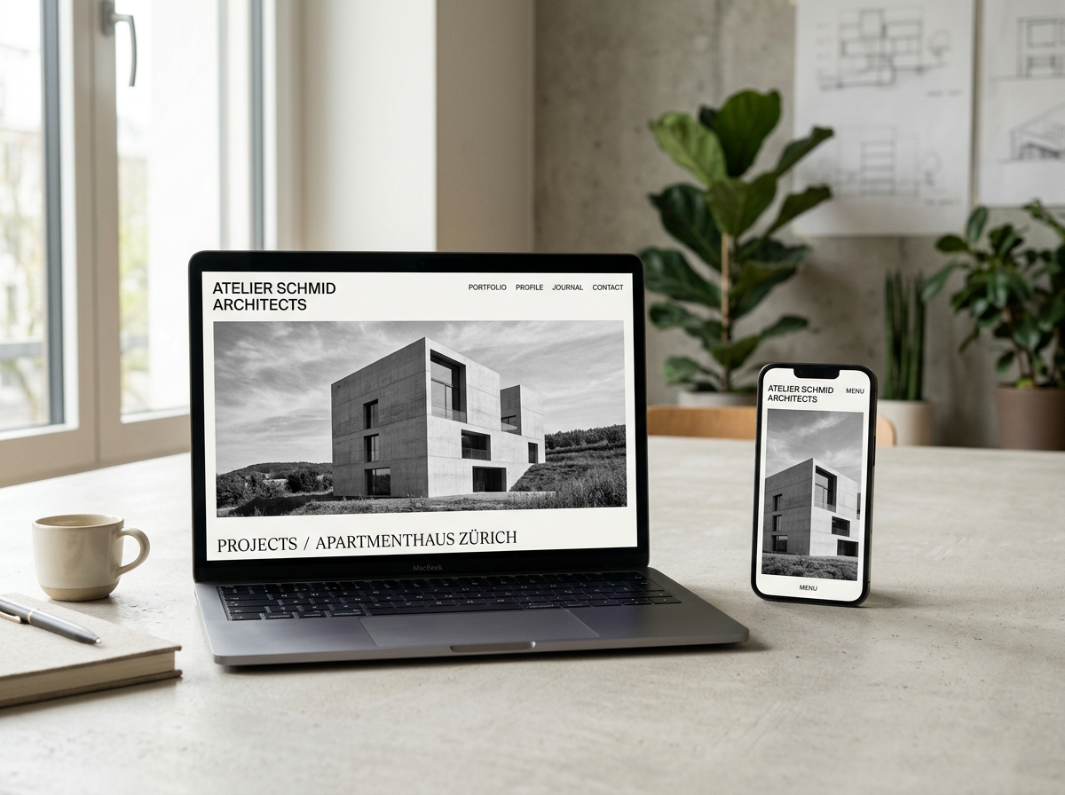 Website von Suter Architektur